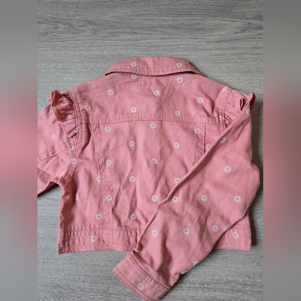 Nanette Lepore Girls Pink Jean Jacket - Picture 8 of 10